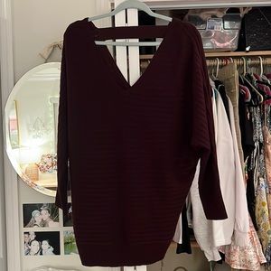 New York and company maroon sweater